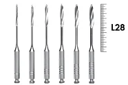 Gates RA 28мм №1-6 (6 шт), Dentsply Sirona - дрильборы, расширитель устьев корневых каналов, машинный, ассорти