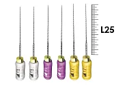 Profinder 25мм №10/17 Senseus (6 шт), Dentsply Sirona - ручные файлы, супергибкий расширитель корневого канала, силиконовая ручка, стерильный блистер, ассорти
