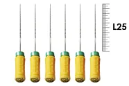 H-File Senseus 25мм №20 (6 шт), Dentsply Sirona - ручные файлы, каналорасширители, супергибкие, силиконовая ручка, стерильный блистер