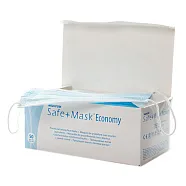 Маски 3-х слойные Medicom Safe Mask Economy голубые (50 шт), Milestone