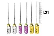 Profinder 21мм №10/17 Senseus (6 шт), Dentsply Sirona - ручные файлы, супергибкий расширитель корневого канала, силиконовая ручка, стерильный блистер, ассорти