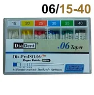 Абсорберы конусные 06 №15-40 (100шт.) DiaDent