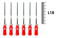 K-Flexofile ReadySteel 18мм №25 (6 шт), Dentsply Sirona - ручные файлы, каналорасширители, укороченный шаг, стерильный блистер