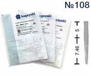 Штифты беззольные YuniPin №108 белые 100шт., Kagayaki