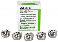 Коронки стальные (Stainless Steel Crowns), второй верхний левый моляр, размер 5, 2 шт. (E-UL-5) (3М ESPE)