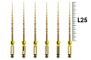 ProTaper Gold 25мм F1 (6 шт), Dentsply Sirona - машинные файлы, стерильные, желтые