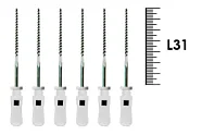 K-Flexofile ReadySteel 31мм №15 (6 шт), Dentsply Sirona - ручные файлы, каналорасширители, укороченный шаг, стерильный блистер