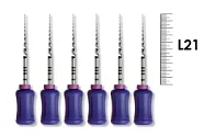 ProTaper Universal Hand use 21мм S1 (6 шт), Dentsply Sirona - ручные файлы, с прогрессирующей конусностью, фиолетовые
