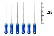 K-Reamer 25мм №30 (6 шт), Dentsply Sirona - ручные файлы, каналорасширители, нержавеющая сталь