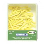 ТОР-1.184 Клинья деревянные тонкие длинные (желтые)100 шт.