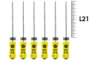 H-Files Dentsply Sirona 21мм №20 (6 шт) - ручные файлы, каналорасширители