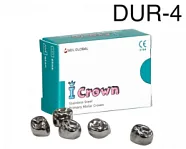 Коронки I CROWN Refill DUR-4 из нержавеющей стали детские (5 шт) Seil Global