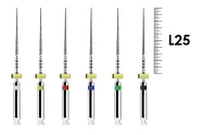 ProFile RA 25мм .02 №15-40 ассорти (6 шт), Dentsply Sirona - машинные файлы, каналорасширители, никель-титан