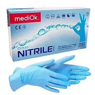 Перчатки нитриловые MediOk голубые XL 100 шт (50 пар)