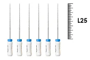 K-Reamer 25мм №15 (6 шт), Dentsply Sirona - ручные файлы, каналорасширители, нержавеющая сталь