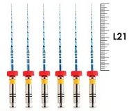 UltraFiles Blue (Heat Activation) 21мм .02 №20 (6 шт), Еврофайл - машинные файлы, никель-титан