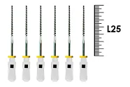 Flexofile Senseus 25мм №45 (6 шт), Dentsply Sirona - ручные файлы, каналорасширители, укороченный шаг, стерильный блистер