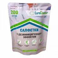 Салфетки дезинфицирующие в блоках Евроклинер (200 шт) 