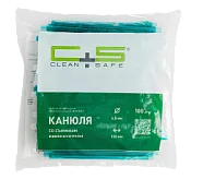 Слюноотсосы, 15 см, зелёные (100 шт.), Clean+Safe
