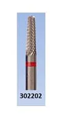 Фреза крас. 302001 широкий конус Крестообразная мелкая нарезка