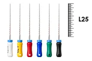 K-Reamer 25мм №15-40 (6 шт), NIC - ручные файлы, каналорасширители, ассорти