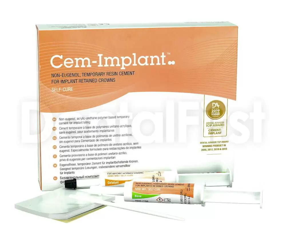 Cem - Implant Hand Mix - цемент для фиксации реставрационных работ на  имплантах | Купить стоматологические товары недорого в интернет-магазине  Dental First