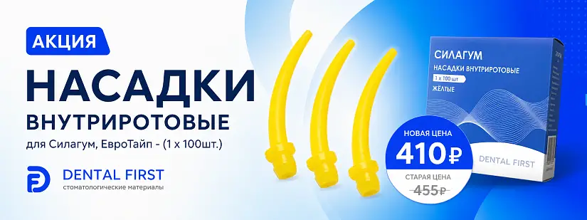 1 - Акция - Насадки внутриротовые для Силагум, ЕвроТайп - (1 х 100шт.)