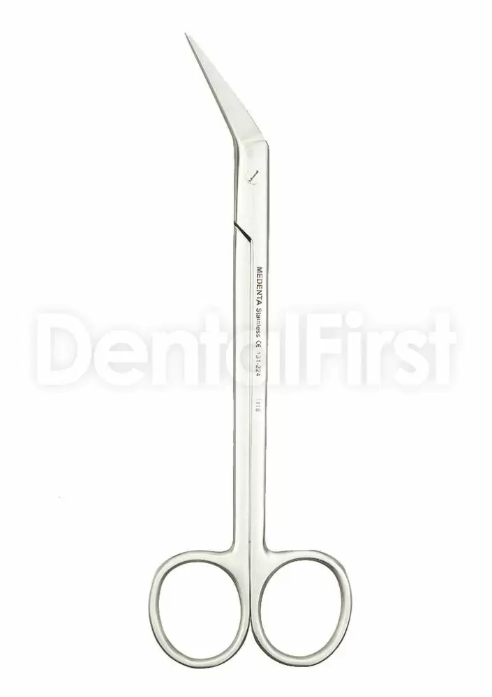 Ножницы изогнутые по плоскости Locklin | Купить стоматологические товары  недорого в интернет-магазине Dental First