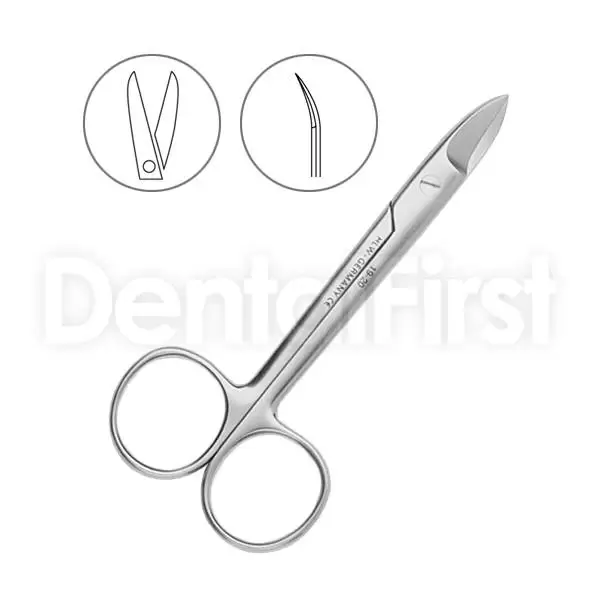 Ножницы коронковые изогнутые, 100 мм, зубчатые 1920* Купить